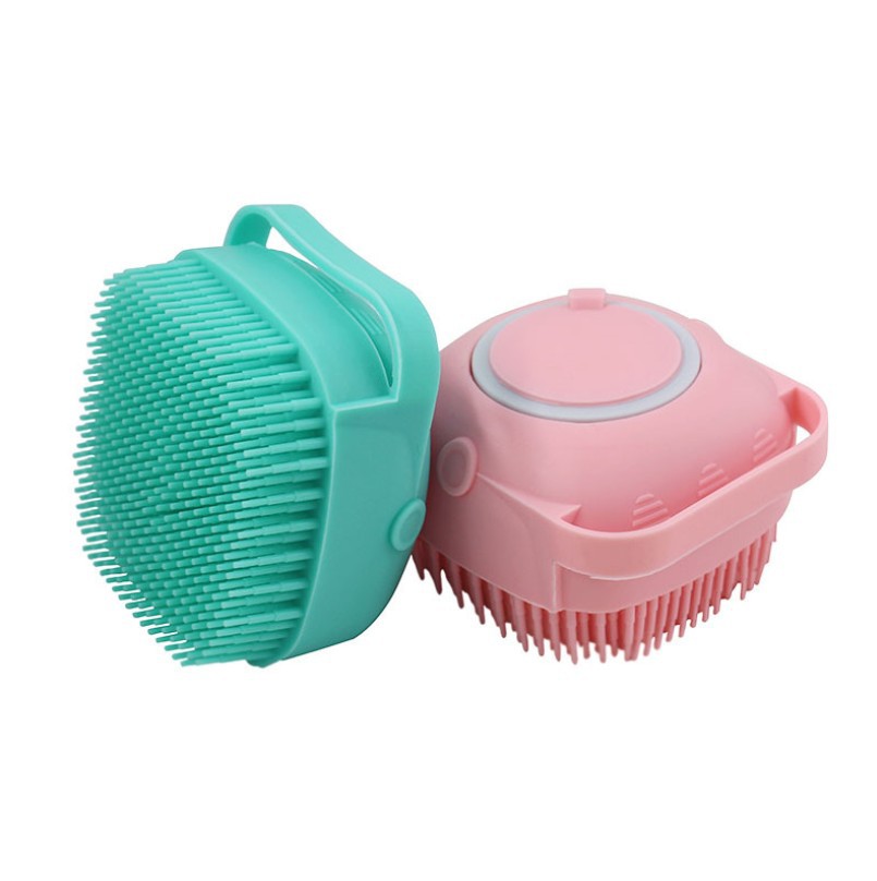 NEW Hair Cute Portable Travel Silicone Super Soft Brsitles Scalp Massager Yellow Shampoo Brush Plastic Toddler Cleansing Brush