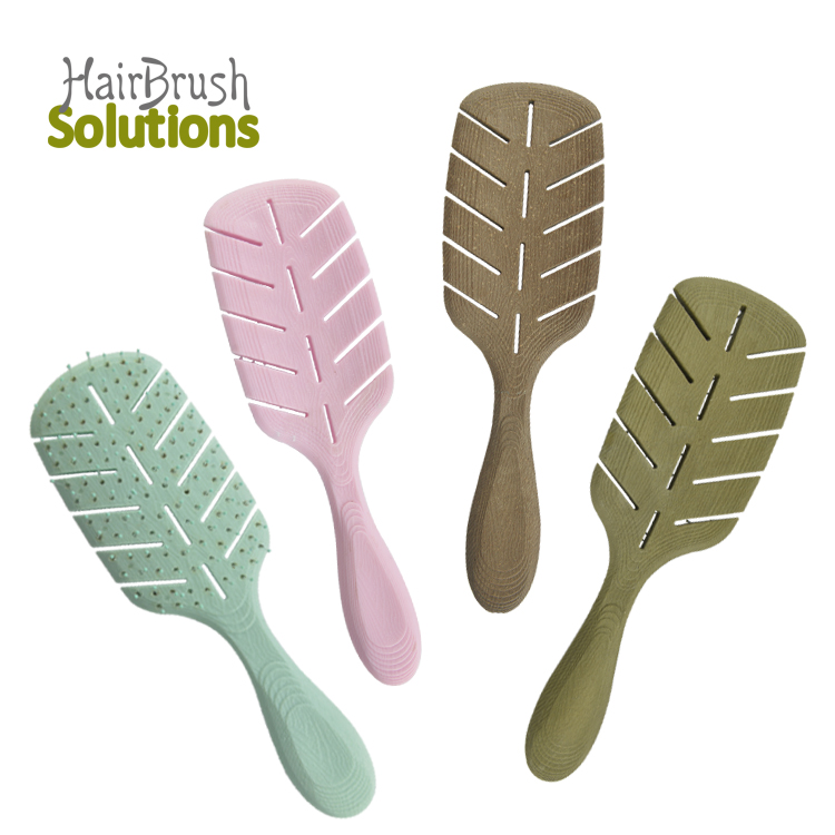 Customized Color Logo Professional Hairdressing Styling Tools Detangling Hair Brush Classic Wet Dry Hair Brush for Curly hair