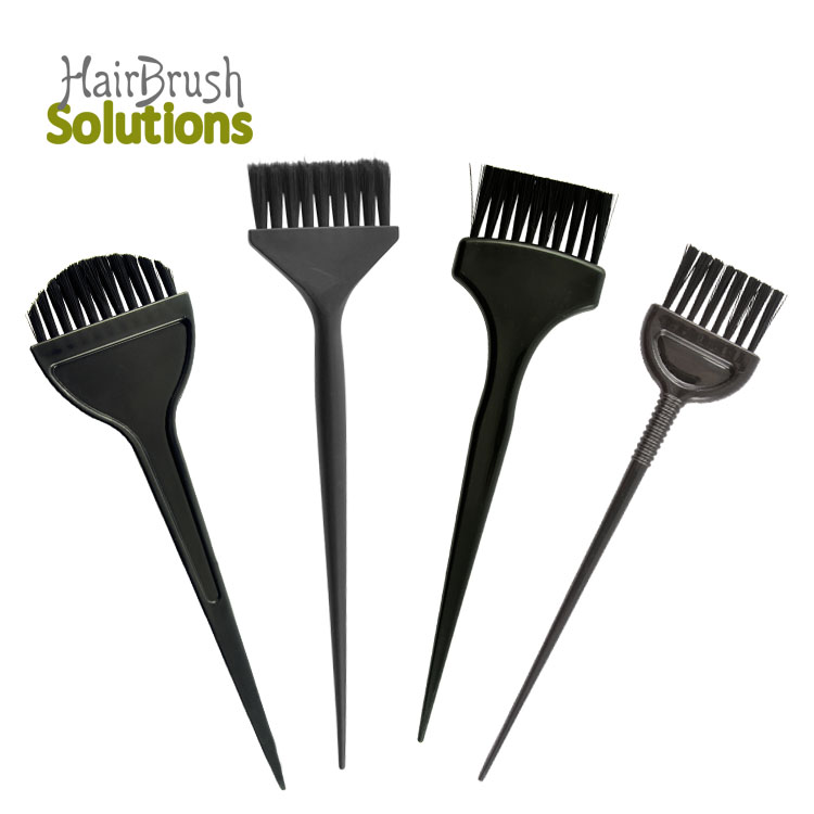 OEM ODM Black Barber Air Brush Coloring Hair Soft Tinting Semi Permanent Hair Styling Dye Brush Beauty Salon Tint Brush And Bowl