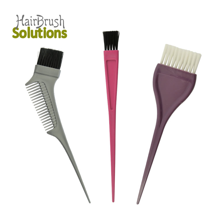 Custom Logo Tint Edge Brush Hair Dyeing Comb Private Label Hair Salon Coloring Dyeing Soft Bristle Tint Brush Bowl And Brush