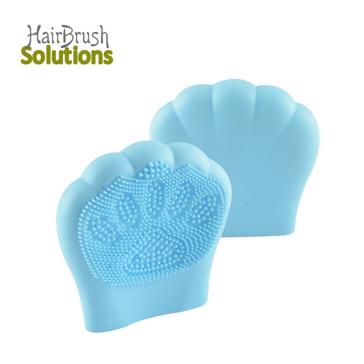 Custom Logo Cat Paw Shape Silicone Face Scrubbers Facial Washing Face Wash Brush Cleanser Cleansing Pad