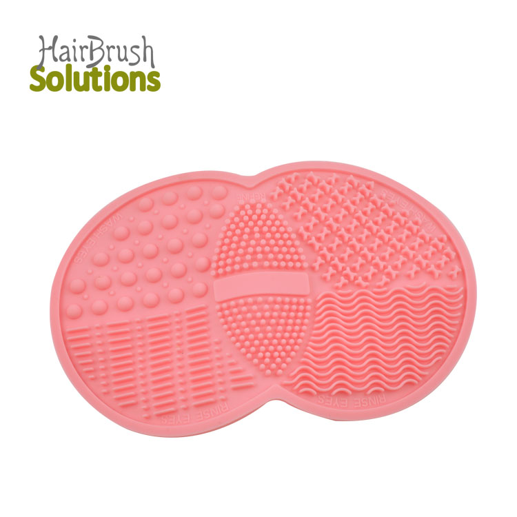 New Design Custom Soft Silicon Make Up Cleaning Brush Makeup Scrubber Board Cosmetics Cleaner Pad Washing Mat