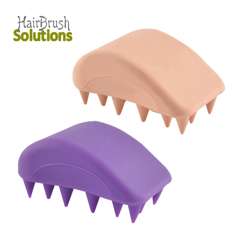 High Quality Cheap Suppliers Arch Shaped Multi Color Easy Hold Soft 100% Silicone Scalp Massage Cleaning Hairbrush Shampoo