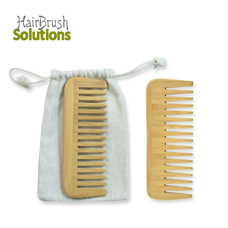 Free Samples Mini Beard Braiding Hairdressing Comb Massager Barber Wooden Hair Comb Bamboo Combs
