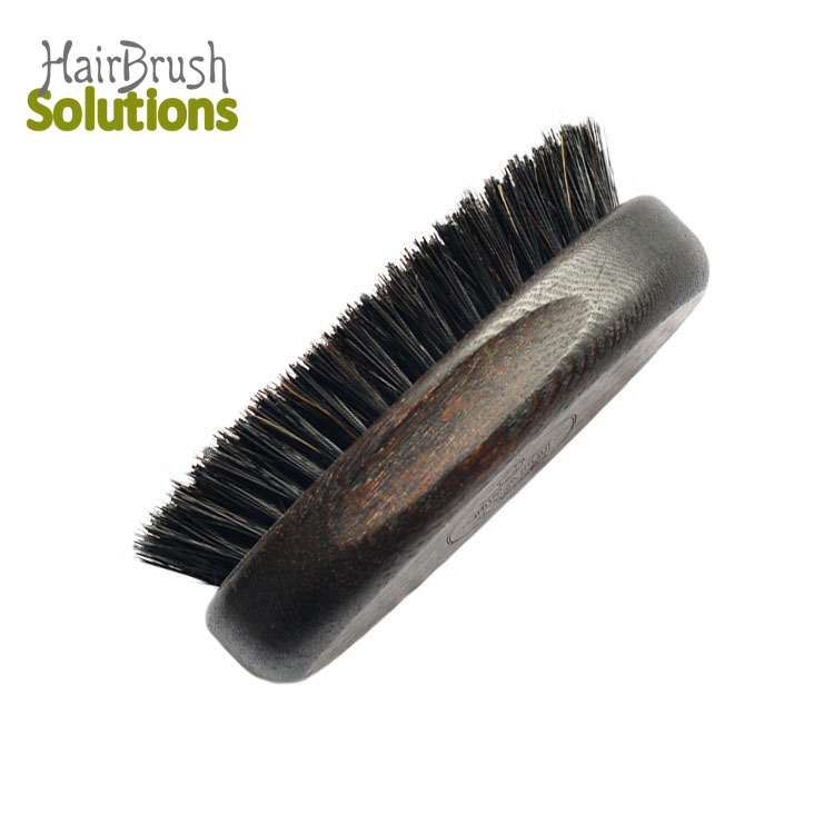 Free Samples ODM Brown Custom Black Large Size 100% Natural Mens Boar Bristle Brush Beard Set Bulk Hair Brush Wholesale Private Label