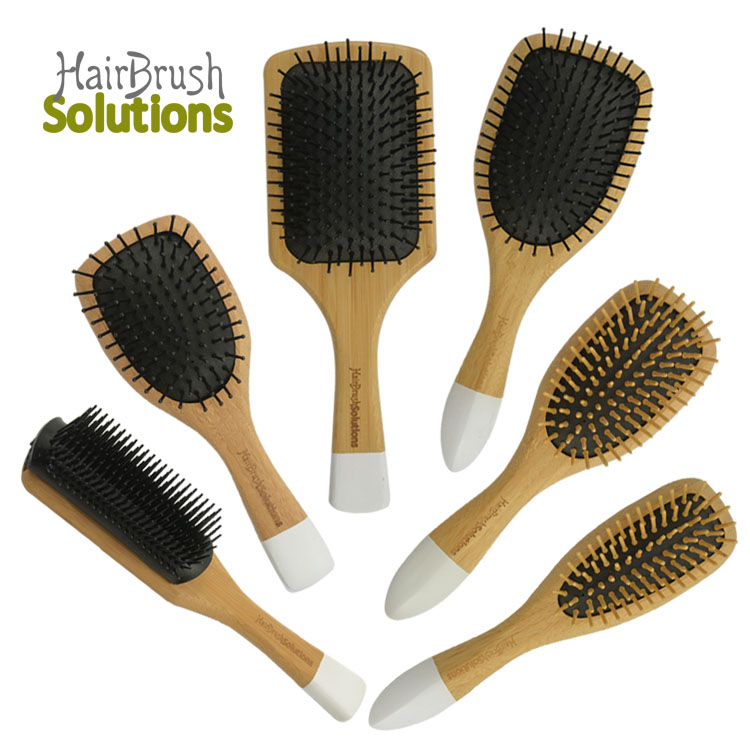 Free Samples Own Brand Nylon Pins Eco Friendly Ergonomic Design Hair Brush Hair Massage Brush Bamboo Brushes Manufacturers