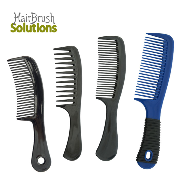 Wholesale Customized Small Travel Home Durable Reduce Hair Loss Black Styling Hairdressing Multi Plastic Comb For Natural Hair