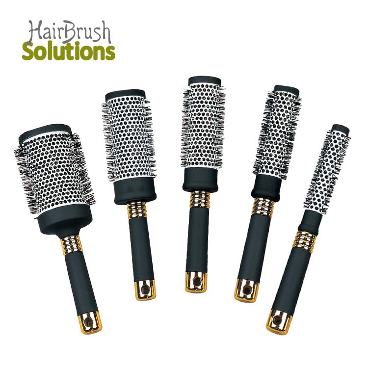 Round Brush Styling Tool ABS Small Size Ceramic Barrel Brush Ceramic Ionic for Hair Styling