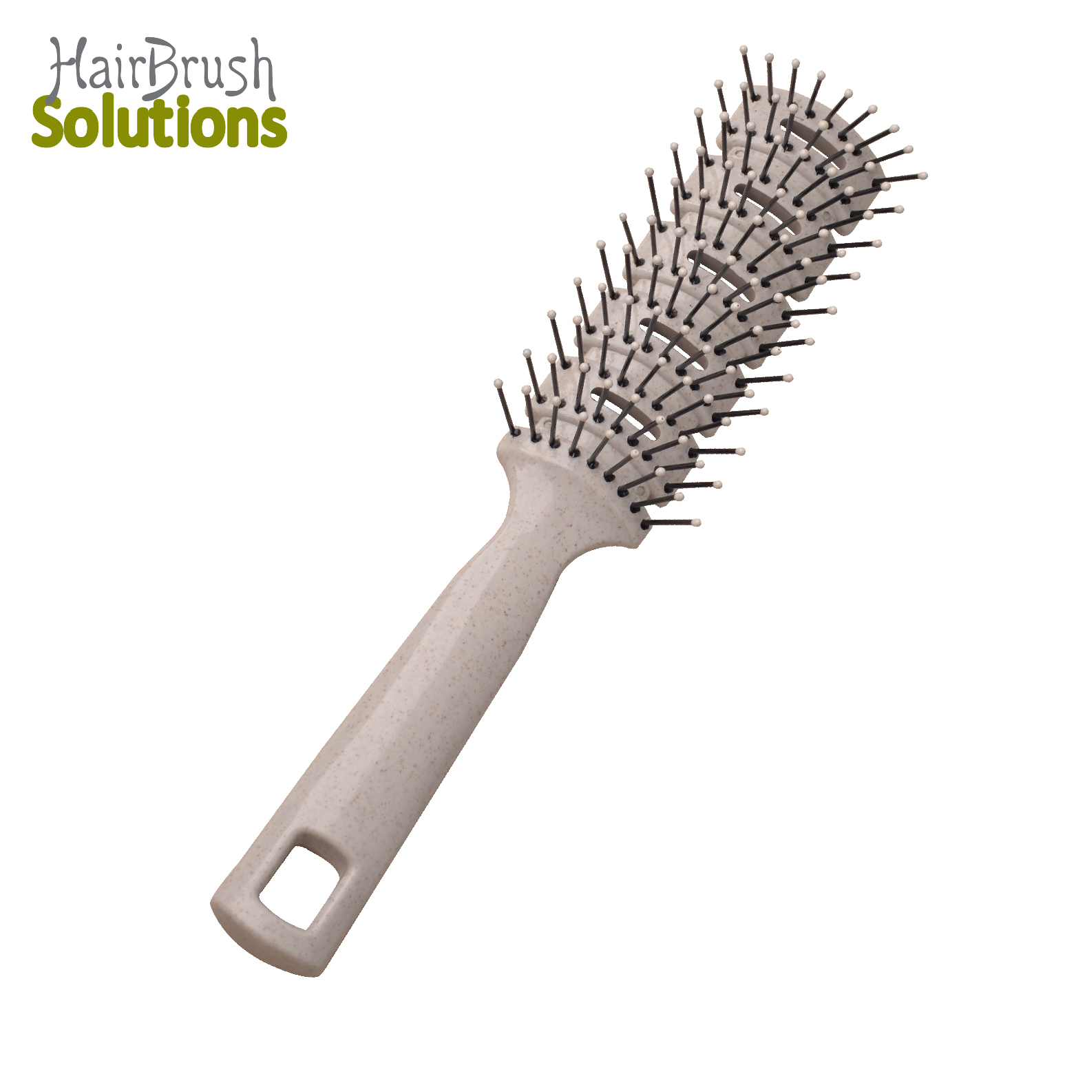 Eco-friendly Biodegradable Flexible Teeth Wheat Straw Natural Organic Vent Detangling Hair Brush