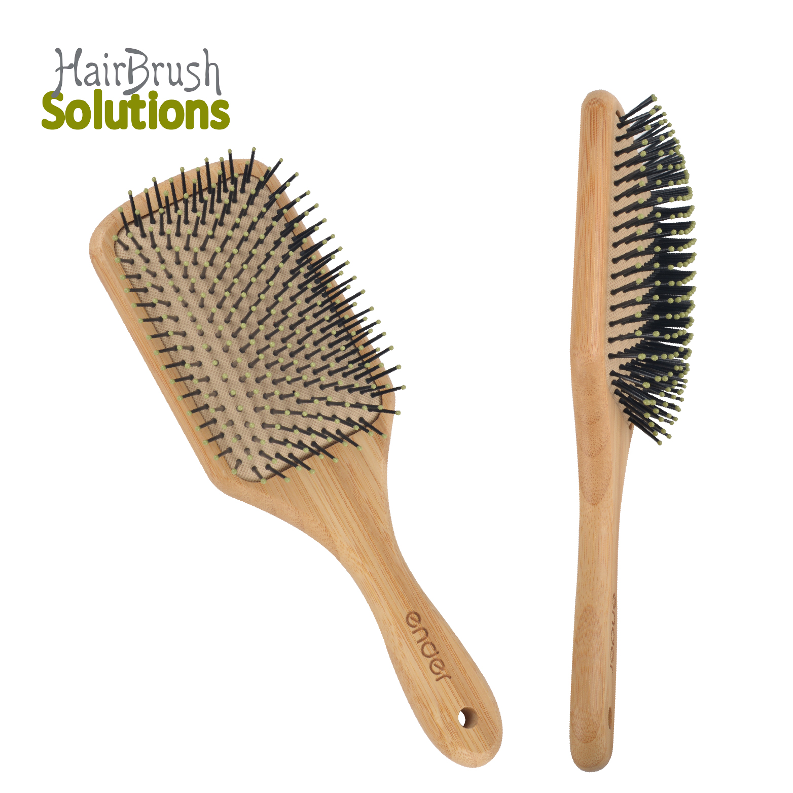 Ender cepillos de bambu Eco Friendly Nylon Pins Natural Bamboo Massage Comb Wood Hair Brush For Hotel