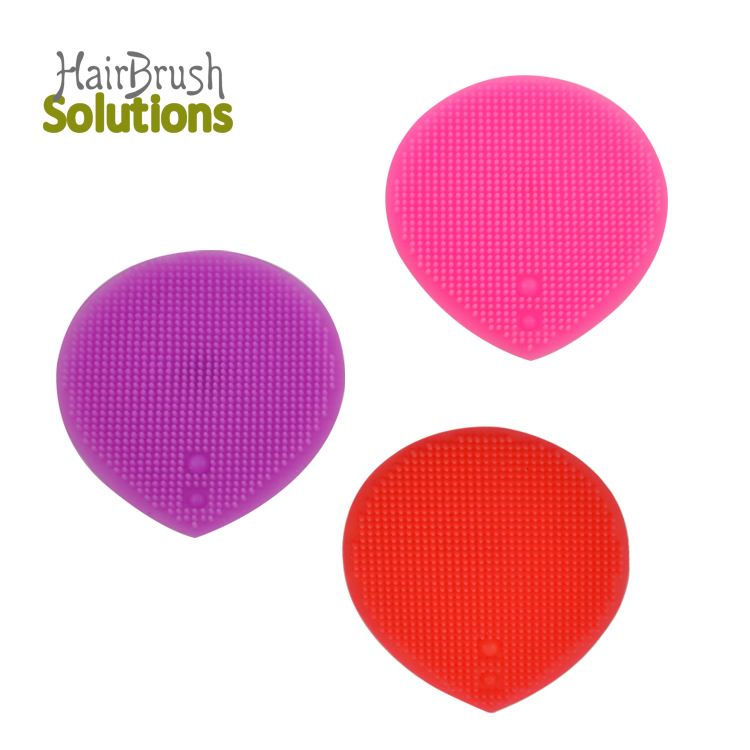 Custom Logo Reusable Exfoliating Face Cleaning Scrubber Wash Pads Mat Silicone Facial Cleansing Brush for Skin Care