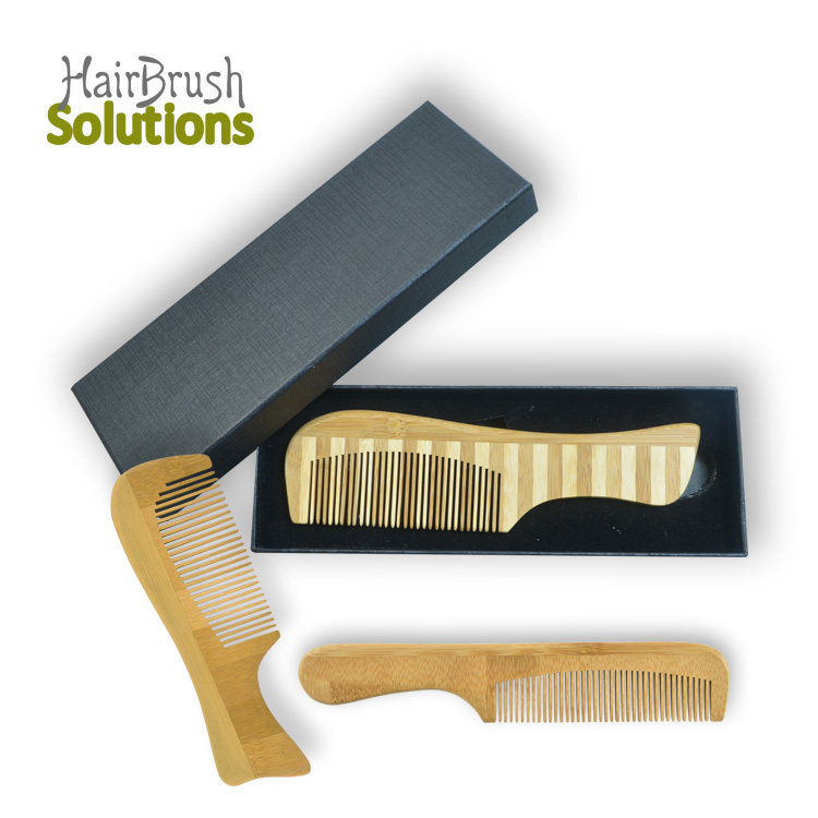 Free Samples Straight Braiding Hairdressing Barber Massager Beard Hair Bamboo Wooden Combs
