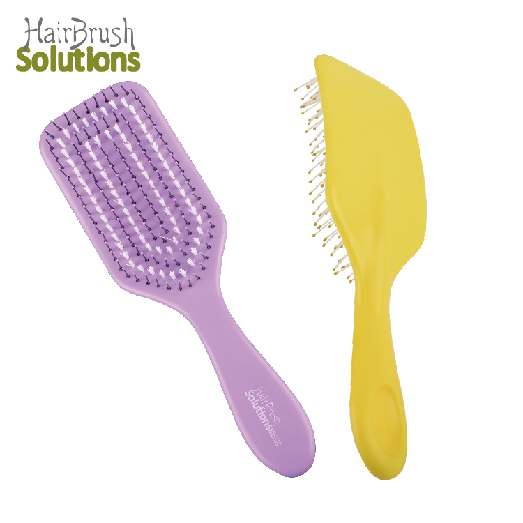 cepillos para el cabello New Sale Minimize Pain Nylon Bristles Curly Hairbrush Oar Shape Detangling Hair Brush