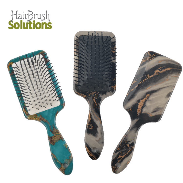 Water Transfer Printing Two-Color Injection Air Cushion Brush Anti-Static Wet And Dry Use Massage Scalp Hair Brush