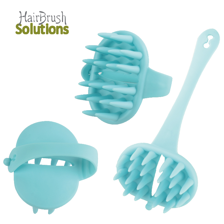 Hot Selling Detachable Silicone Bath Brush Soft Shampoo Hair Silicone Shampoo Vibration Shower Head Brush