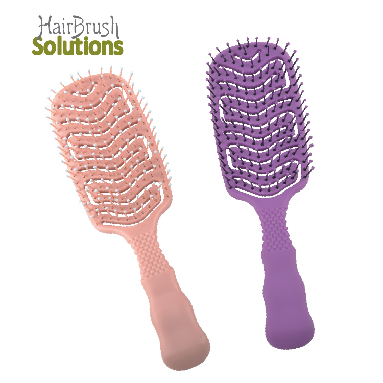 Anti-Slip Handle Wet Head Scalp Massage Brush Anti Blue Hair Loss ABS Detangling Vent Shower Hair Brush