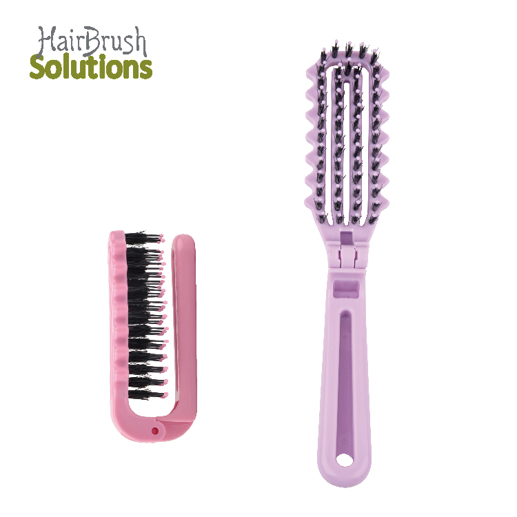 Collapsable Portable Pocket Hair Brush—tangle free, travel ready