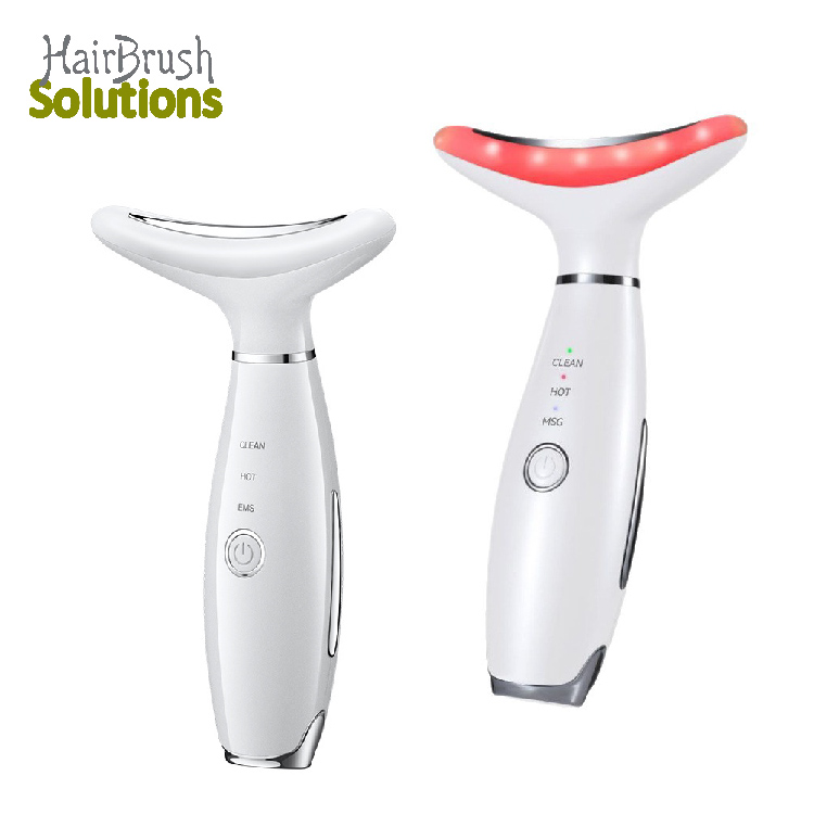 SHOmfrs 7 Colors LED Waterproof RF Facial Neck Lifting Wrinkle Removal Massager Handheld ABS Skin Care Instrument USB Anti-Aging Home Use