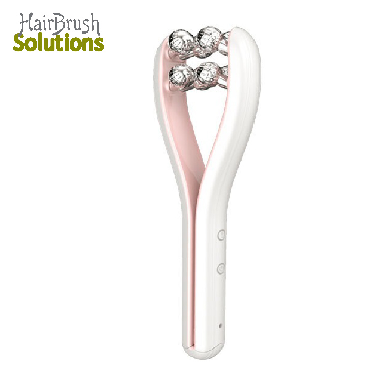 Dual Electric Jade Roller Massager with Lift-Up Feature Face Slimming Tool