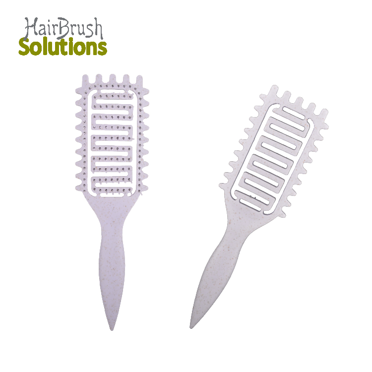 Fashionable Wheat Straw Curly Hair Brush Set Plastic Handle Plastic Common Comb for Defining Curls